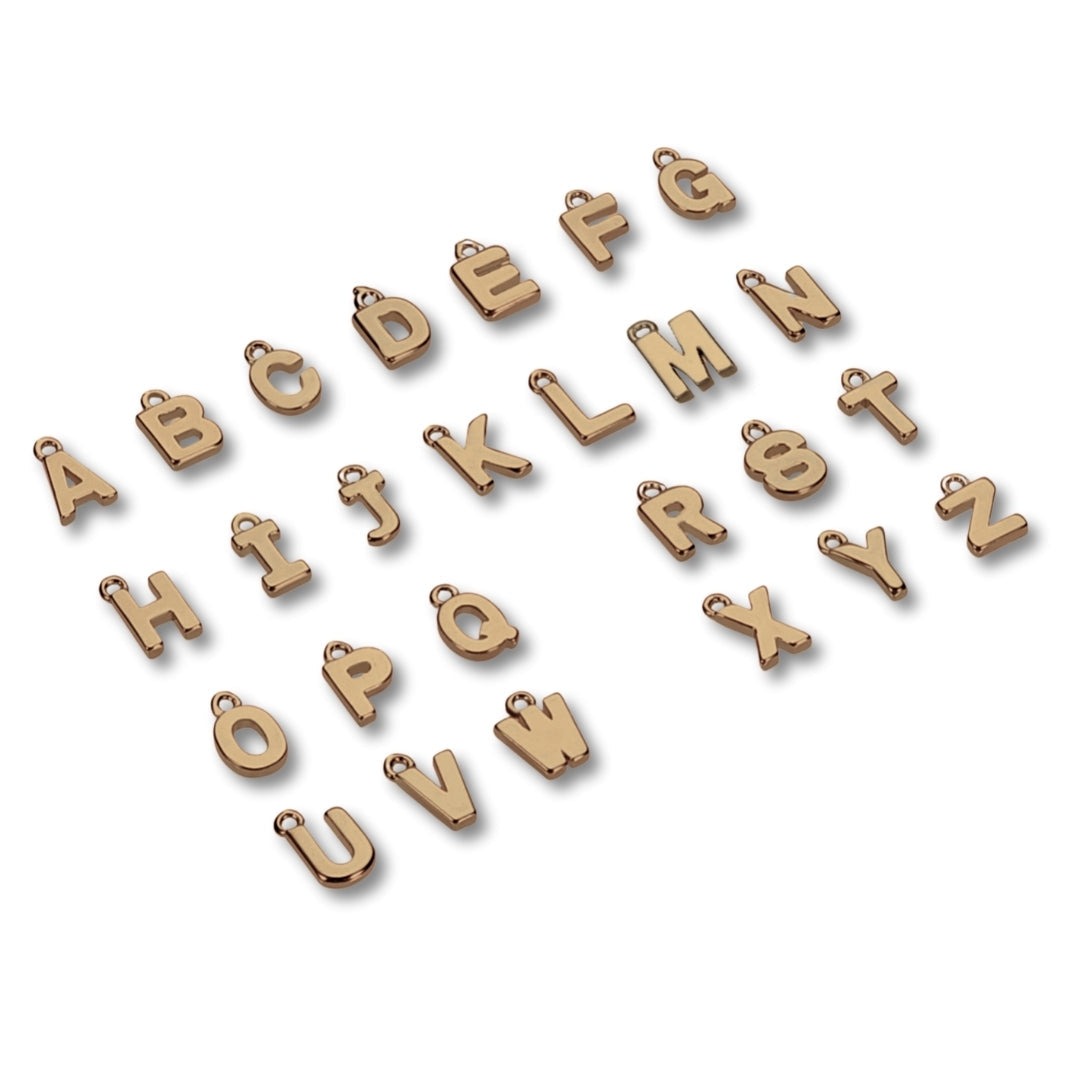 Personalised Tiny Gold Initial Necklace – Custom Letter Pendant