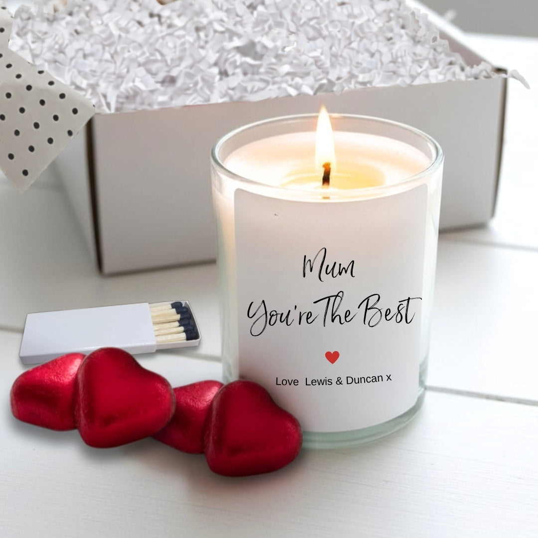 Personalised Mum You're The Best Candle – Gift for Mum