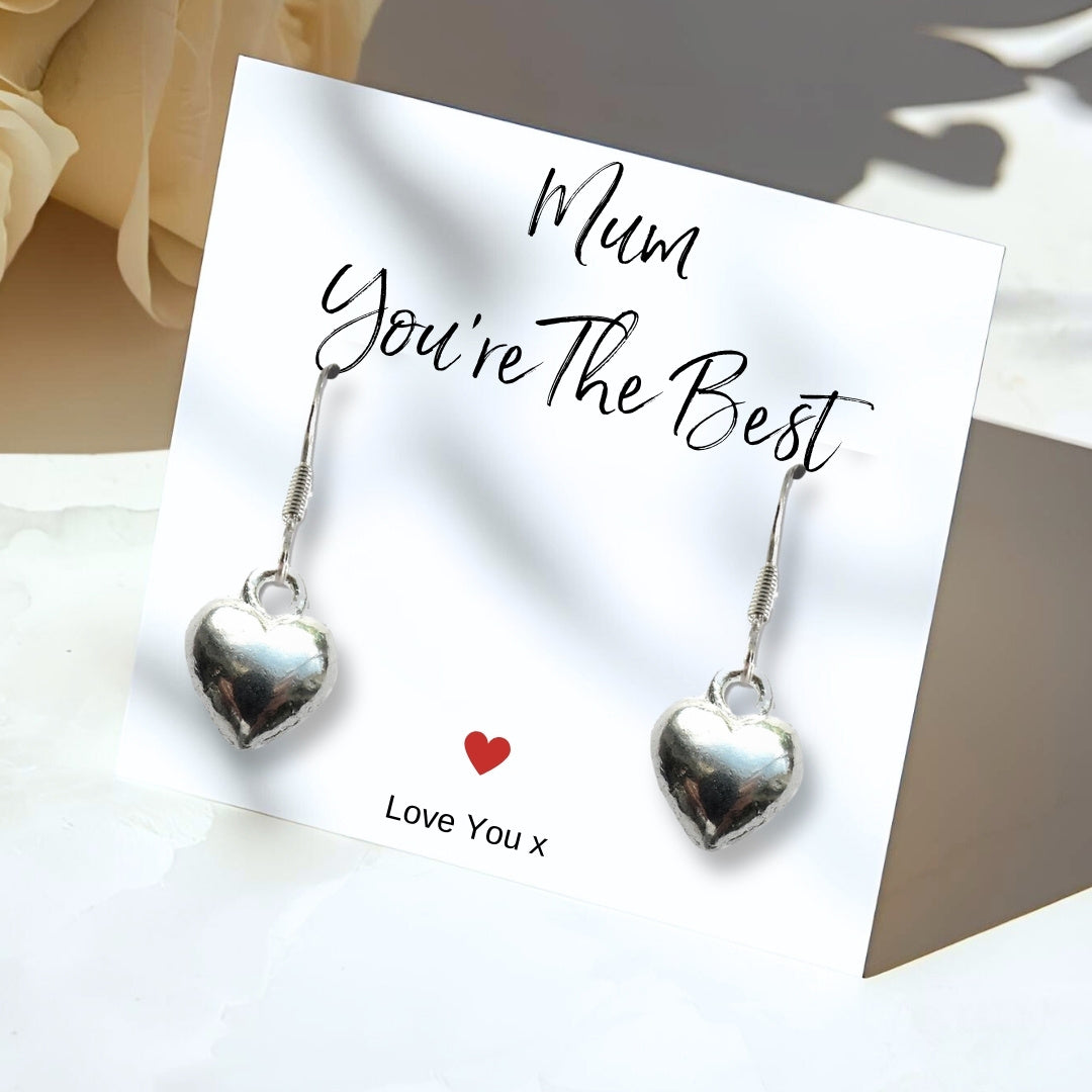 Personalised Mum You're The Best Earring Jewellery Box Gift
