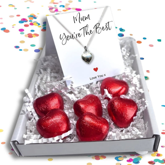 Personalised Mum You're The Best Necklace Gift Hamper