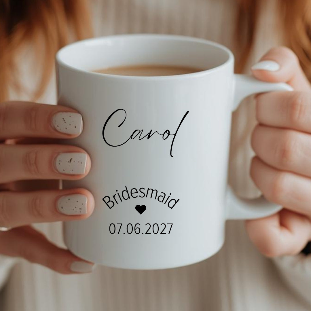 Personalised Bridesmaid Mug Gift | Bridesmaid Wedding Gift