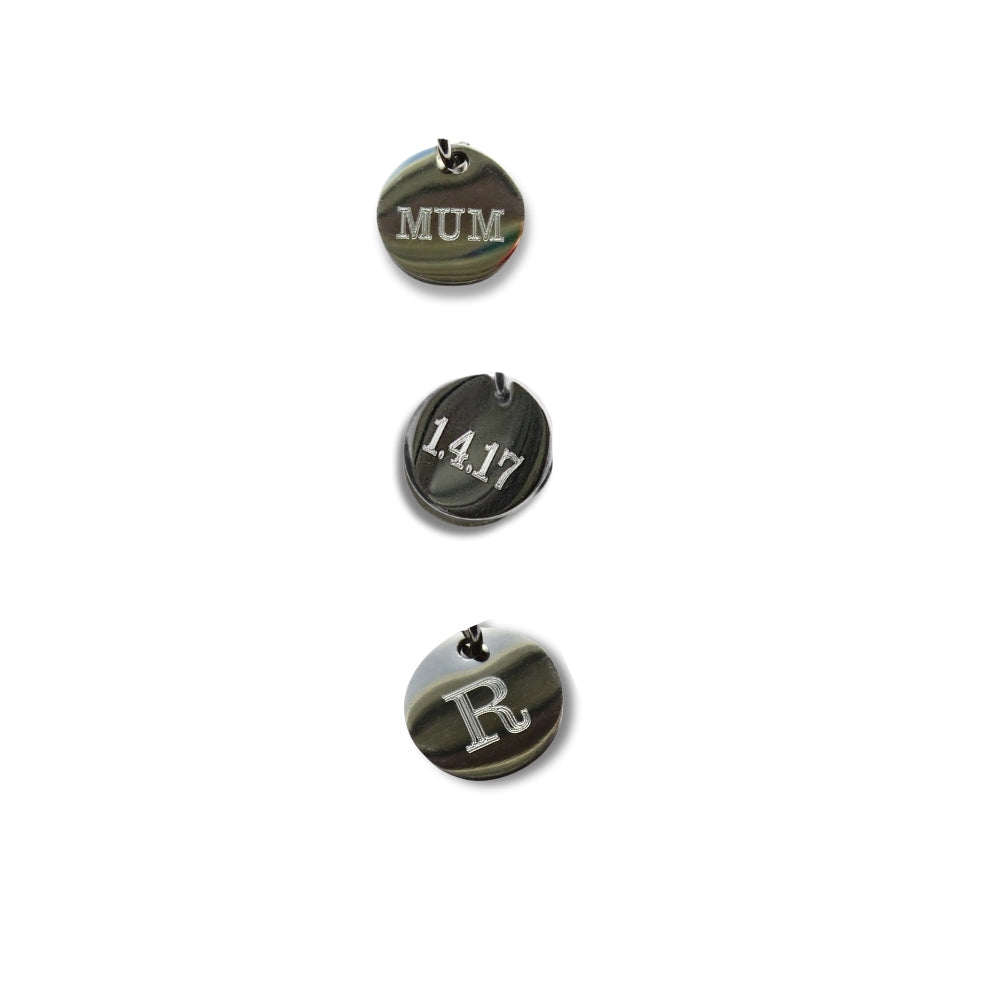 Personalised Birthstone Mini Disc Necklace