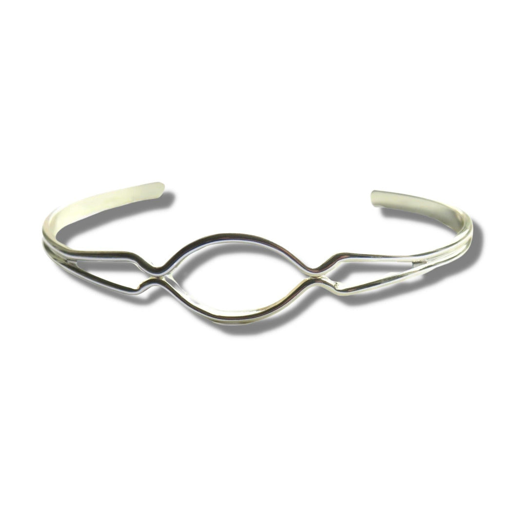 Hope Silver Bangle