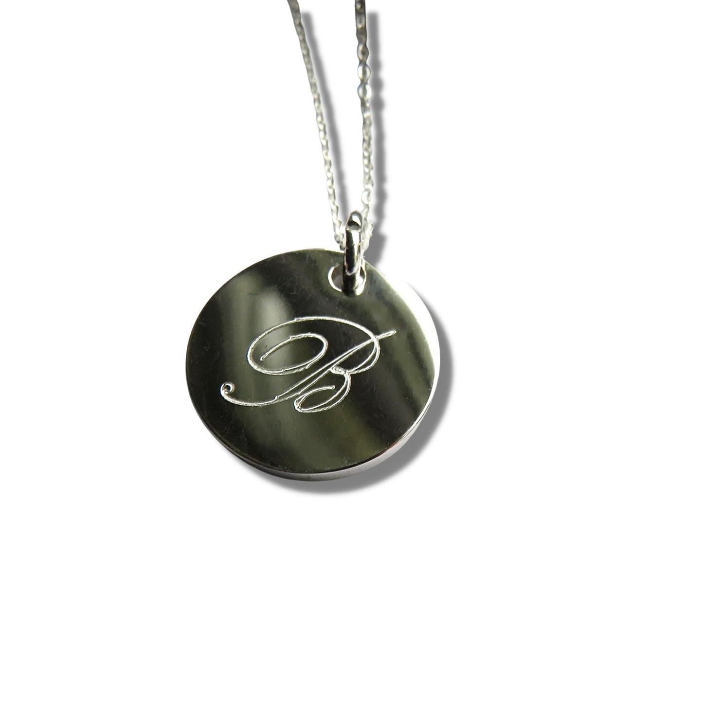 Personalised Silver Single Letter Necklace | Initial