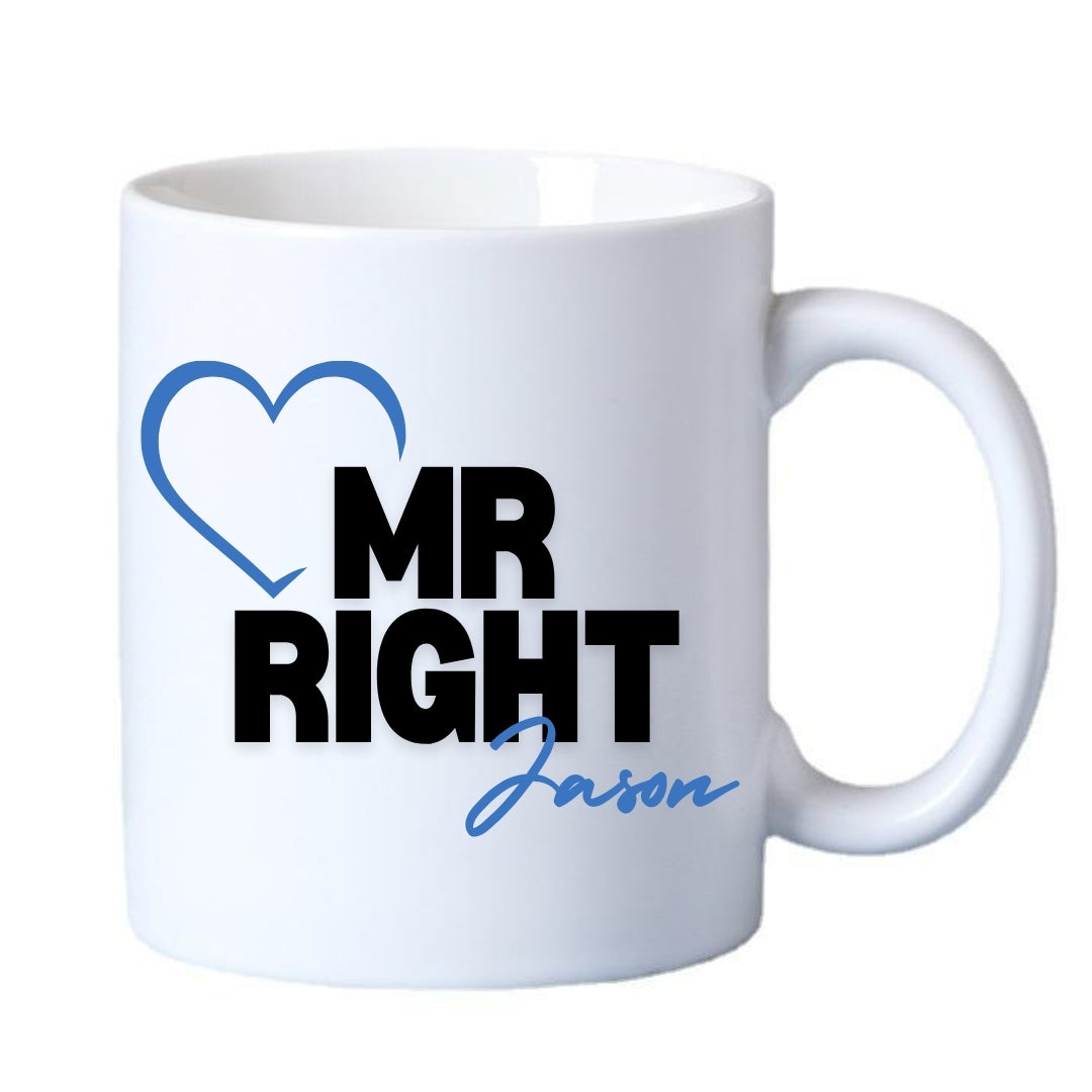 Mr Right & Mrs Always Right Mugs Gift Set I Couples Wedding Gift