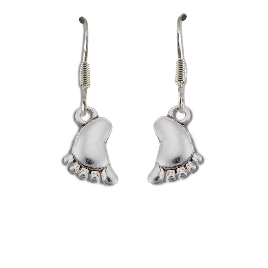 Baby Foot Drop Earrings - Baby Shower Gift