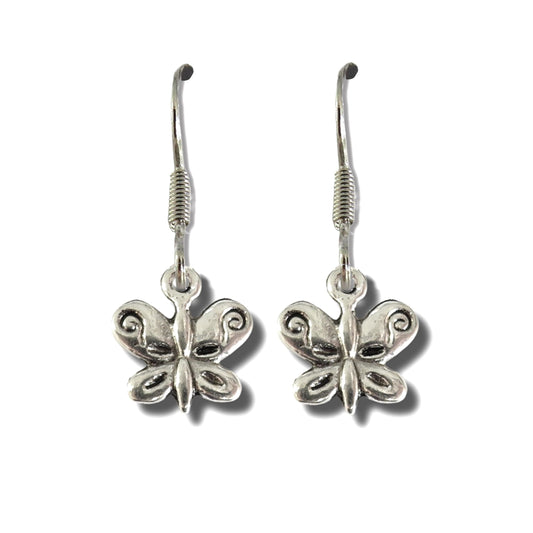 Butterfly Drop Earrings - Women's Fashion Accessory