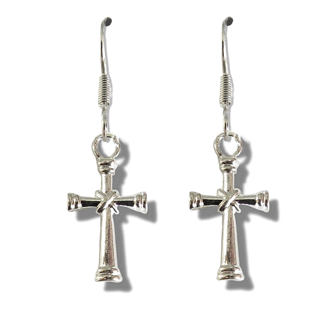 Cross Drop Earrings | Holy Communion Baptism Gift
