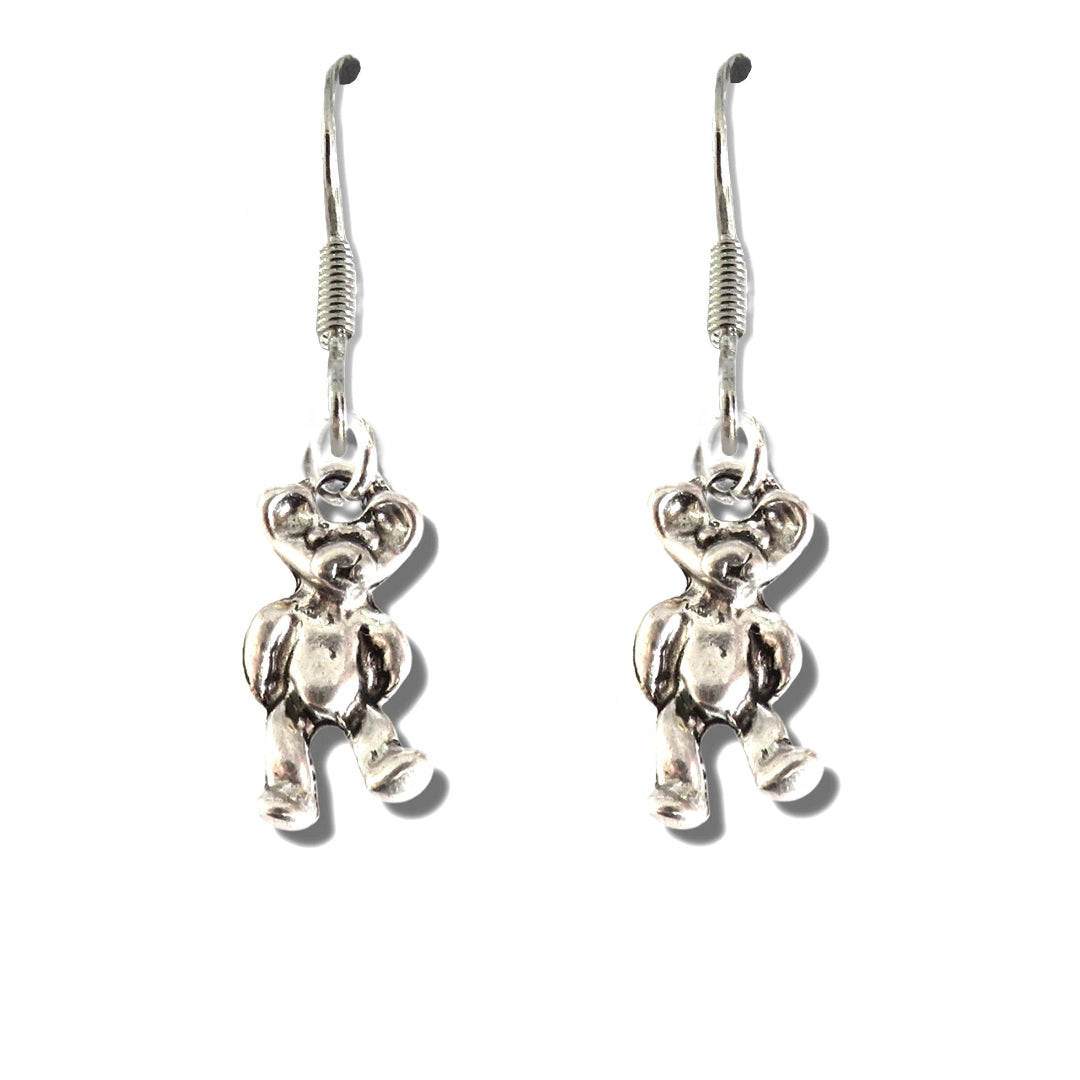 Girls Teddy Drop Earrings - Adorable Gift