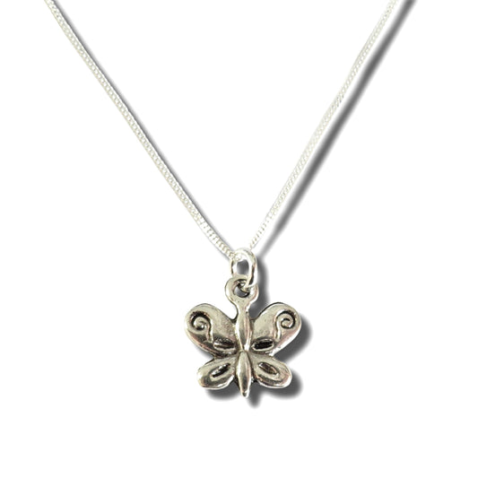 Butterfly Silver Necklace
