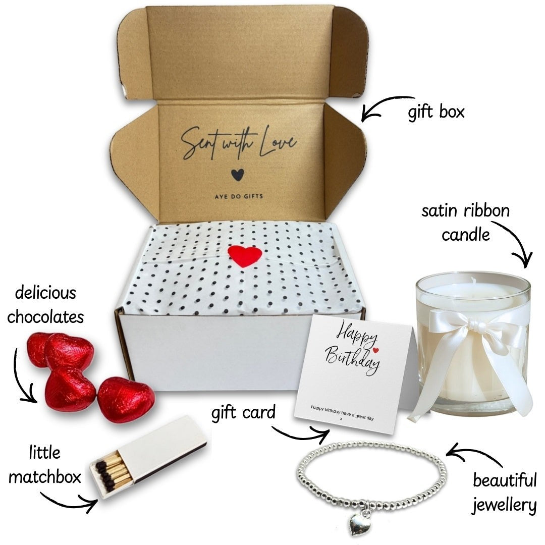 Personalised Mum You're The Best Necklace & Candle Gift Hamper
