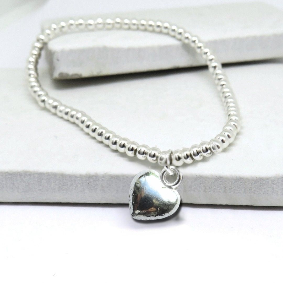Flower Girl Heart Bracelet & Eucalyptus Thank You Gift Card
