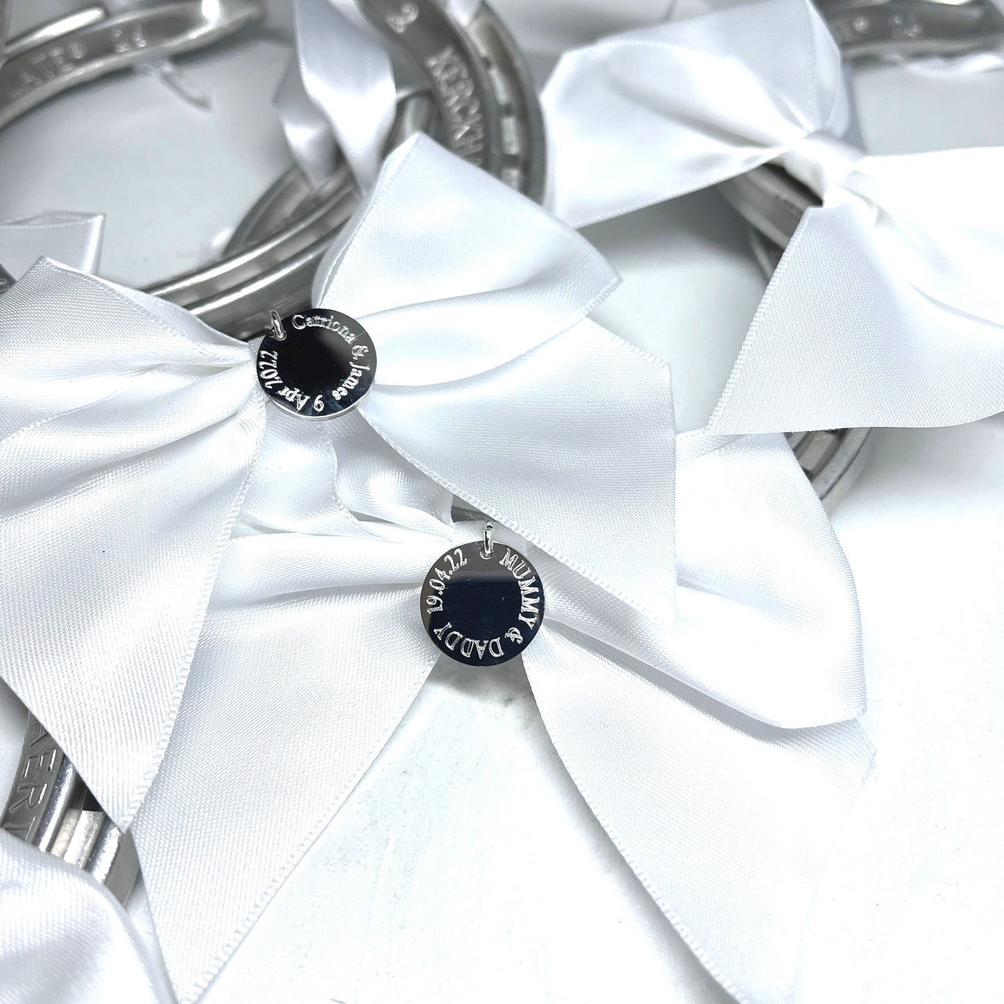 Personalised Wedding Horseshoe, Engraved Lucky Charm, Bride Groom Gift, Handmade UK